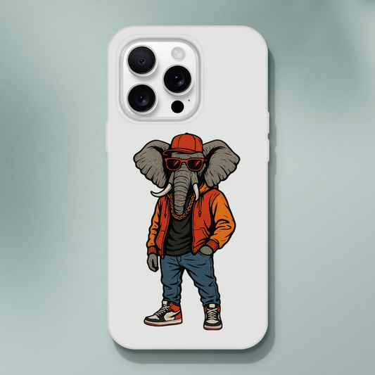 Hip - Hop Elephant iPhone Flexi Case - ROMAG Store