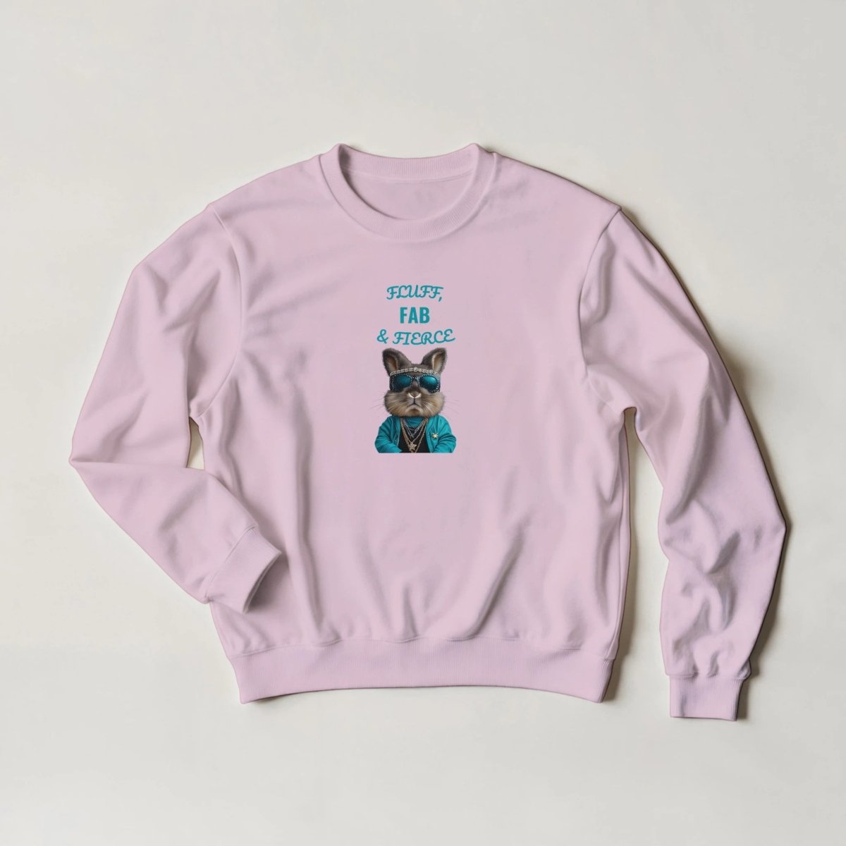 Fluffy, Fab & Fierce Bunny Sweatshirt - ROMAG Store