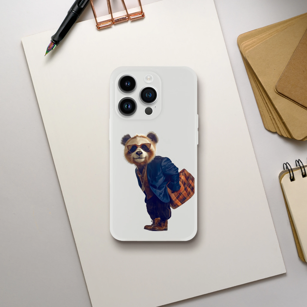 Dapper Urban Panda iPhone Flexi Case - ROMAG Store