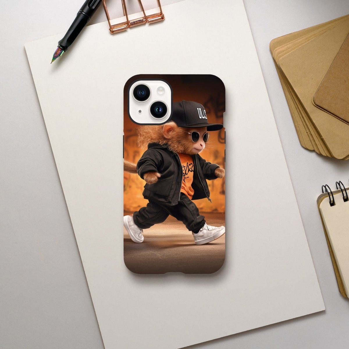 Street Smart Monkey iPhone Tough Case - ROMAG Store