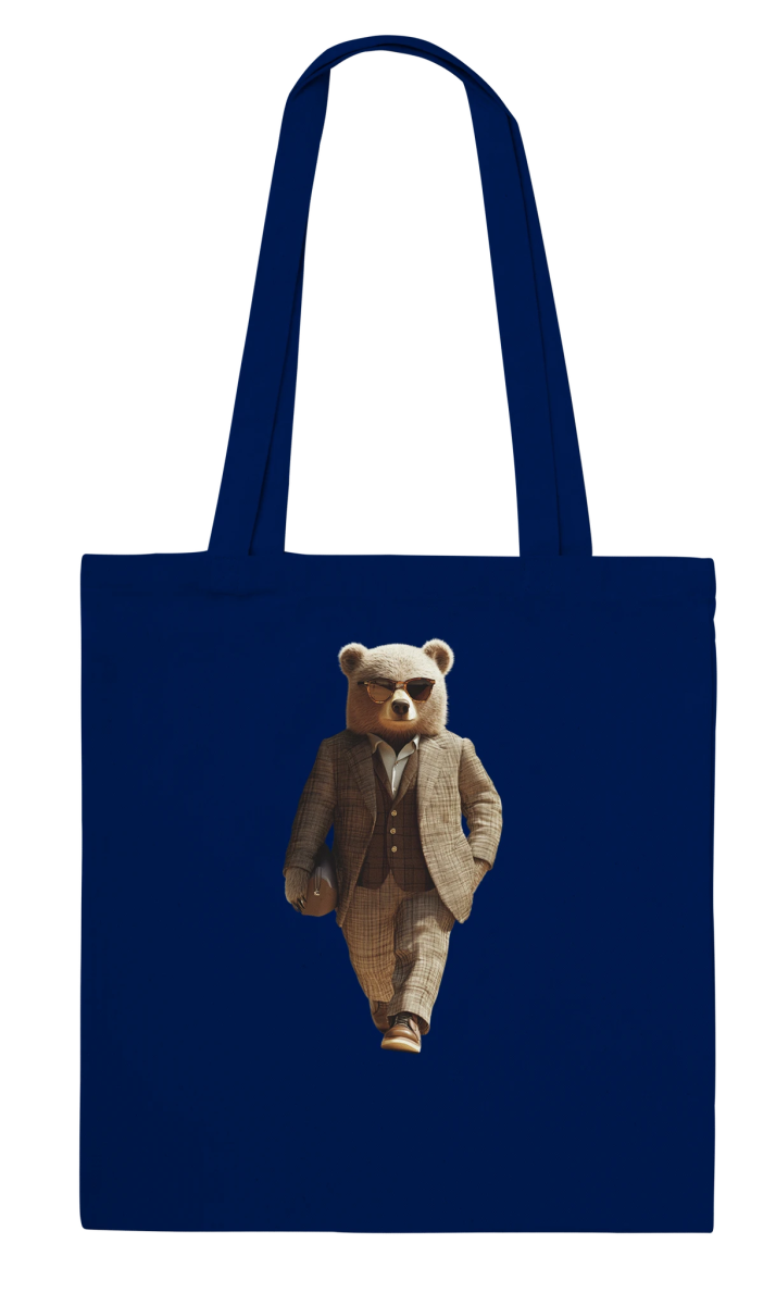 Dapper Bear Street Style Tote Bag - ROMAG Store