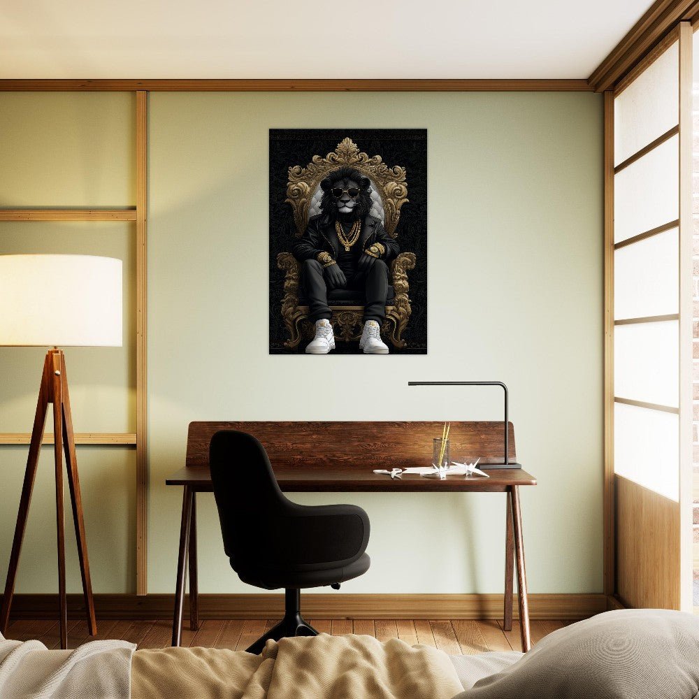 Luxury Suave Lion King Canvas Art - ROMAG Store