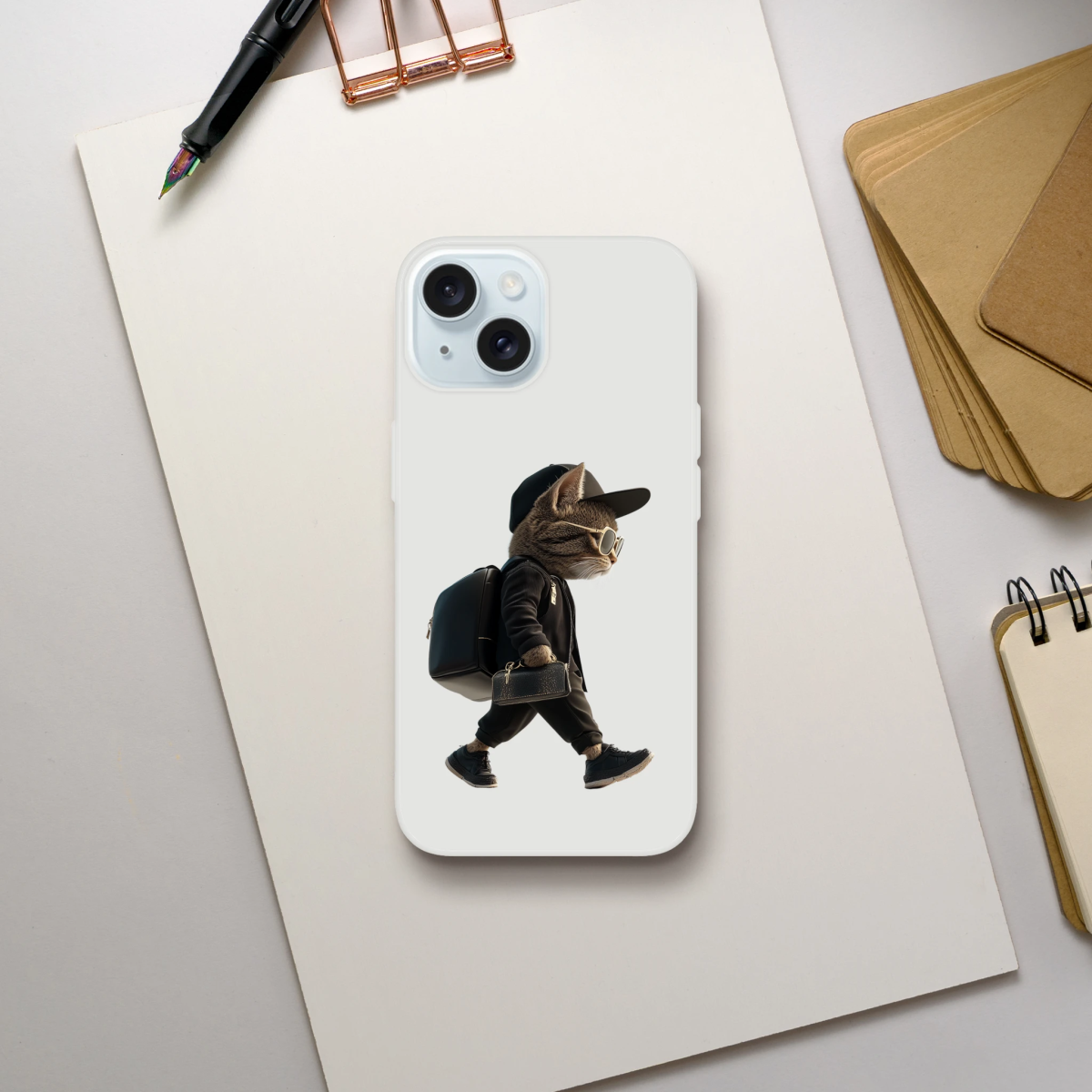 Cool Cat iPhone Flexi Case - ROMAG Store