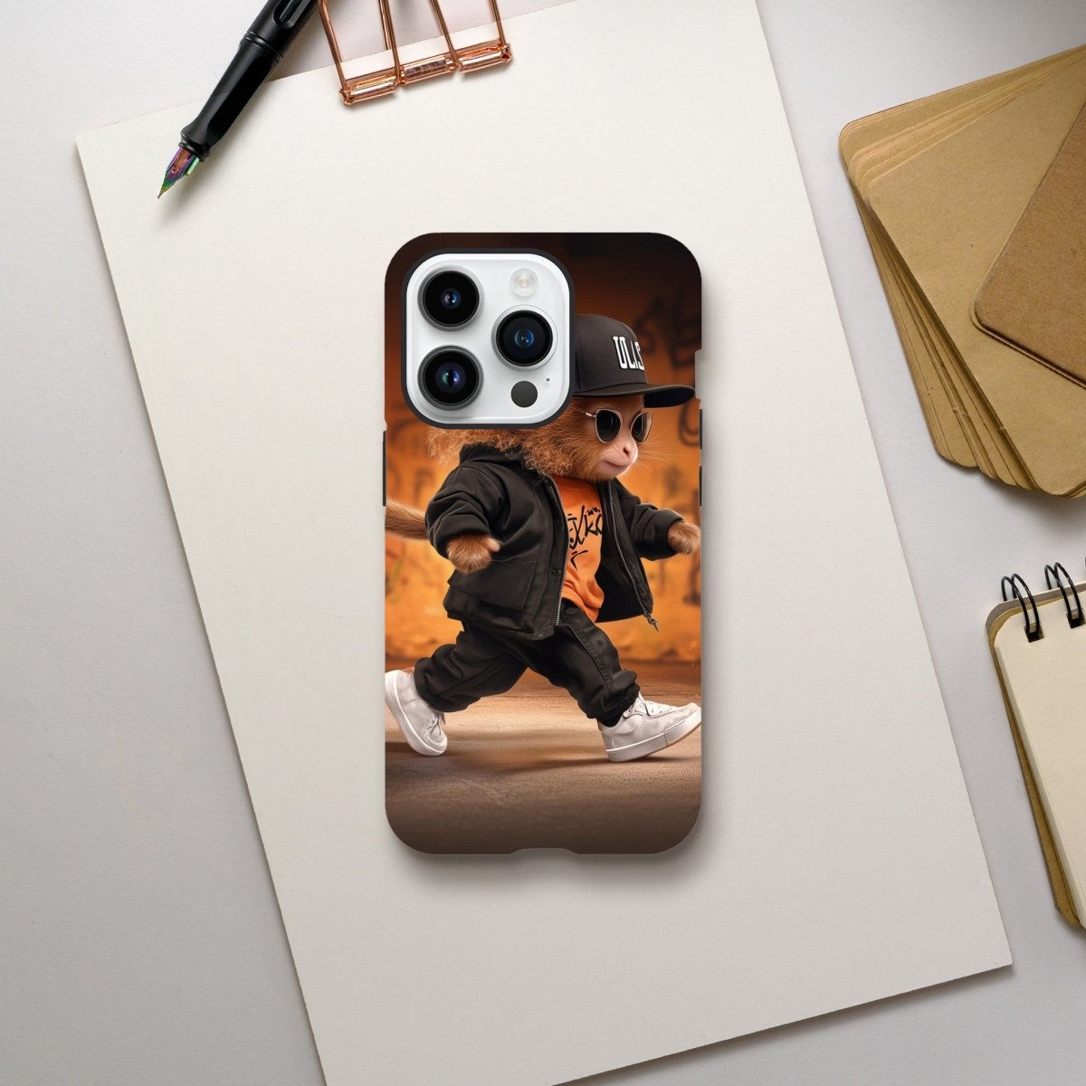 Street Smart Monkey iPhone Tough Case - ROMAG Store
