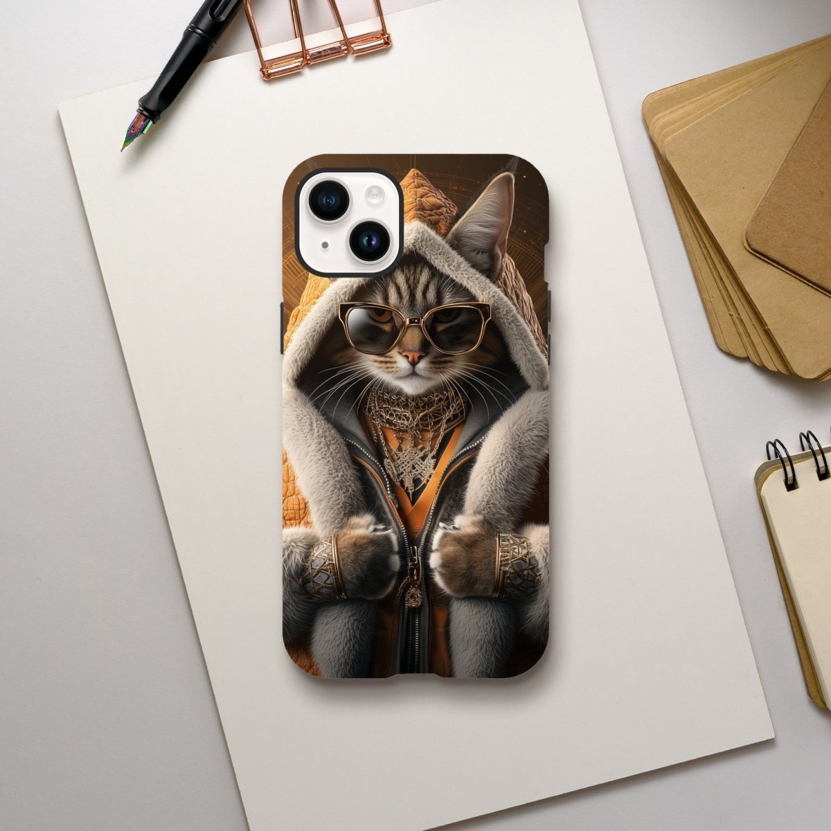 Sophisticated Lynx Cat 'Kingpin' iPhone Tough Case - ROMAG Store