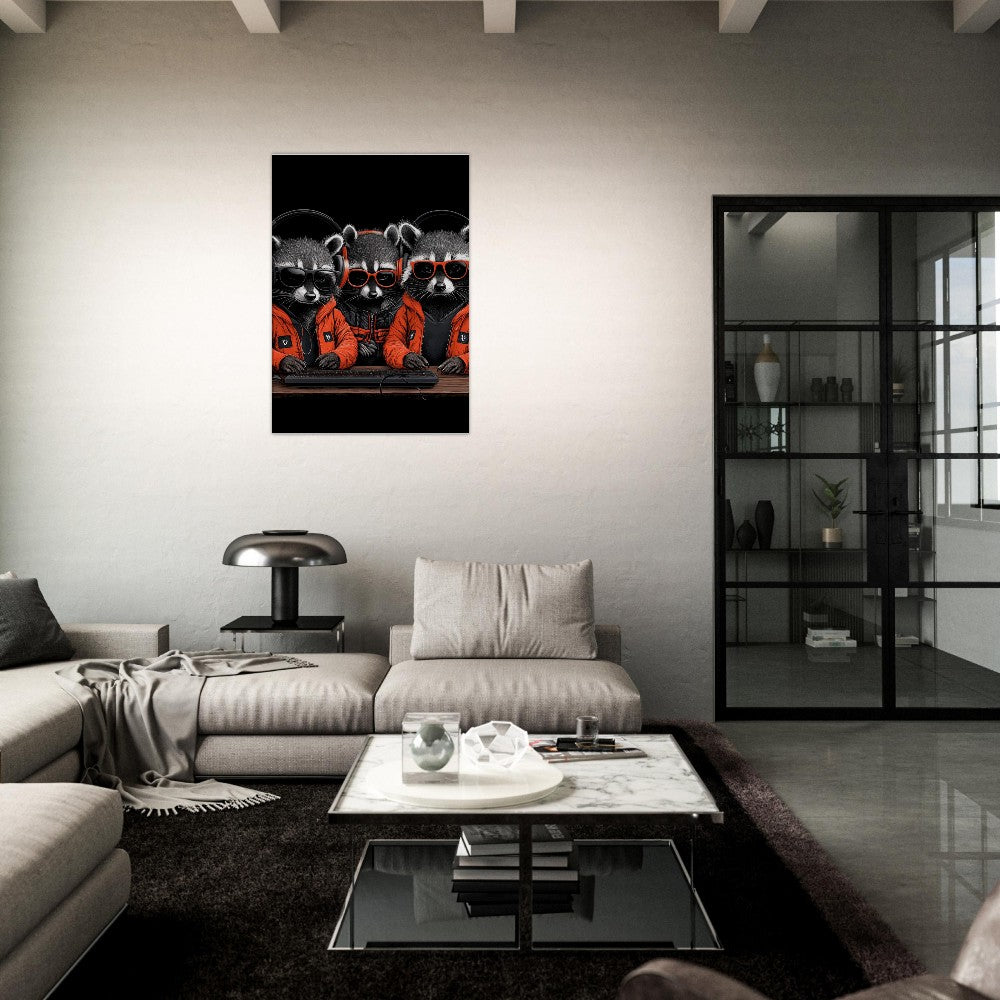 Urban Raccoon Squad Canvas - ROMAG Store