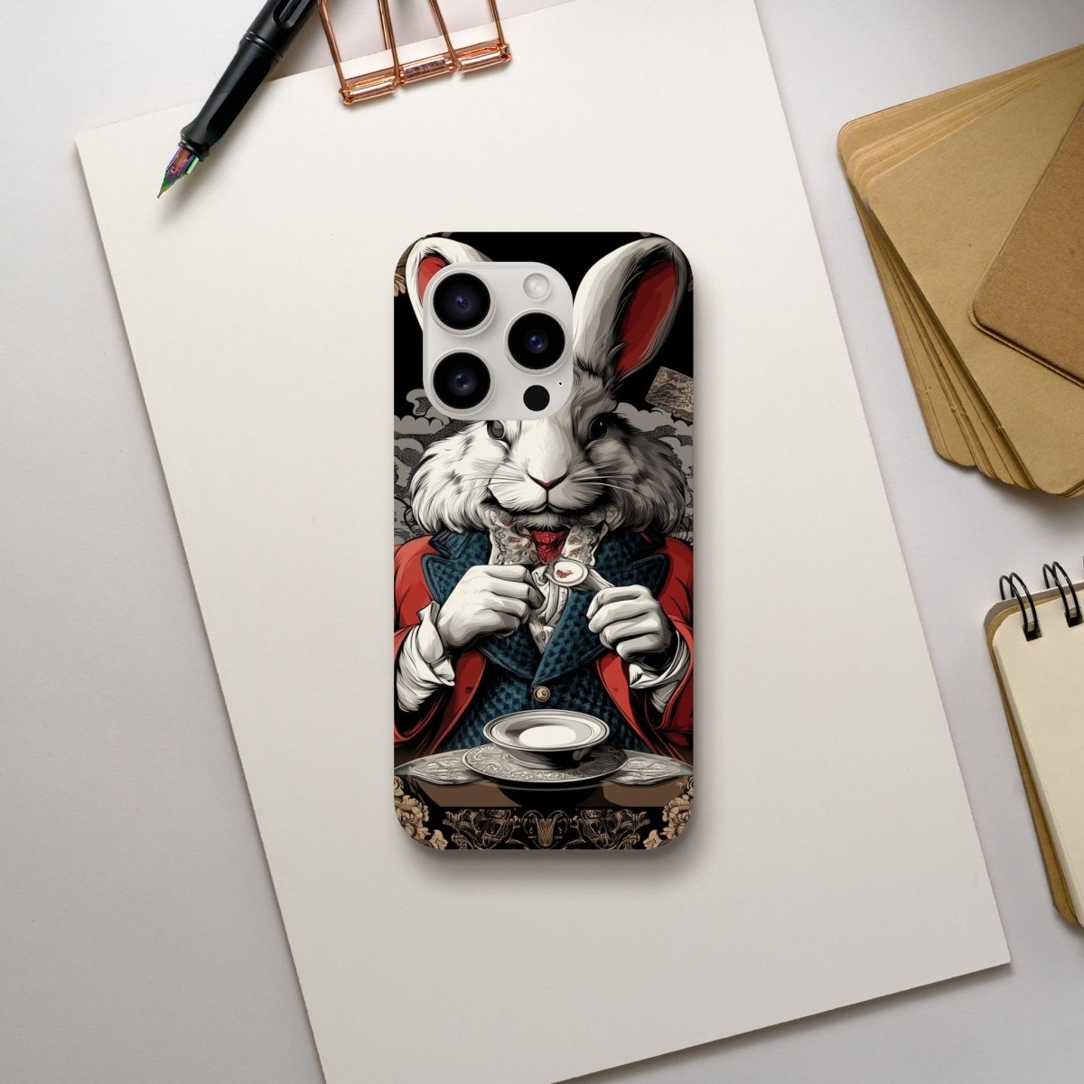 White Rabbit Formal Attire iPhone Tough Case - ROMAG Store
