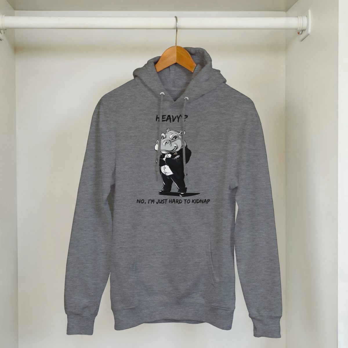 Dapper Hippo 'Hard to Kidnap' Hoodie - ROMAG Store