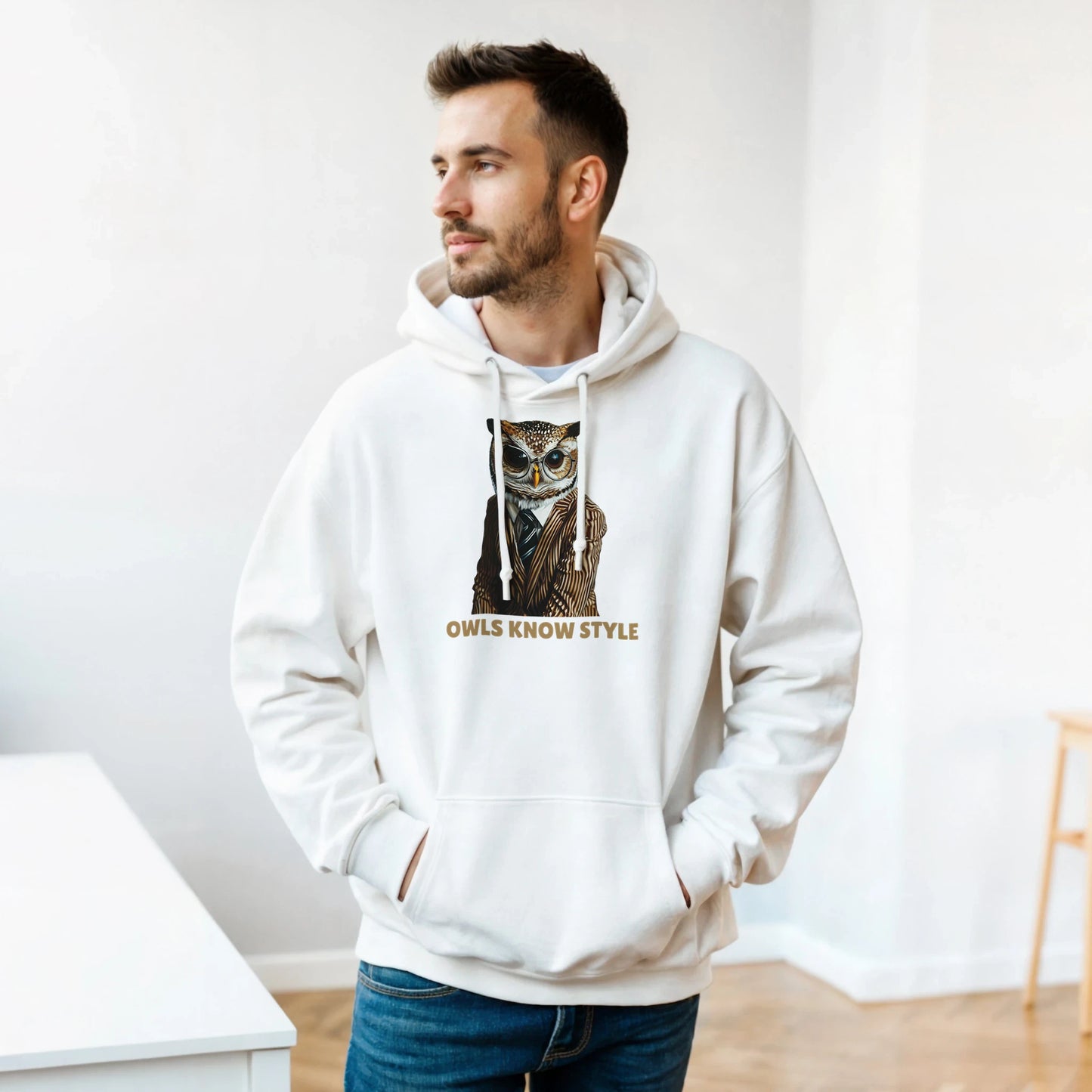 Sophisticated Owl Style Hoodie - ROMAG Store