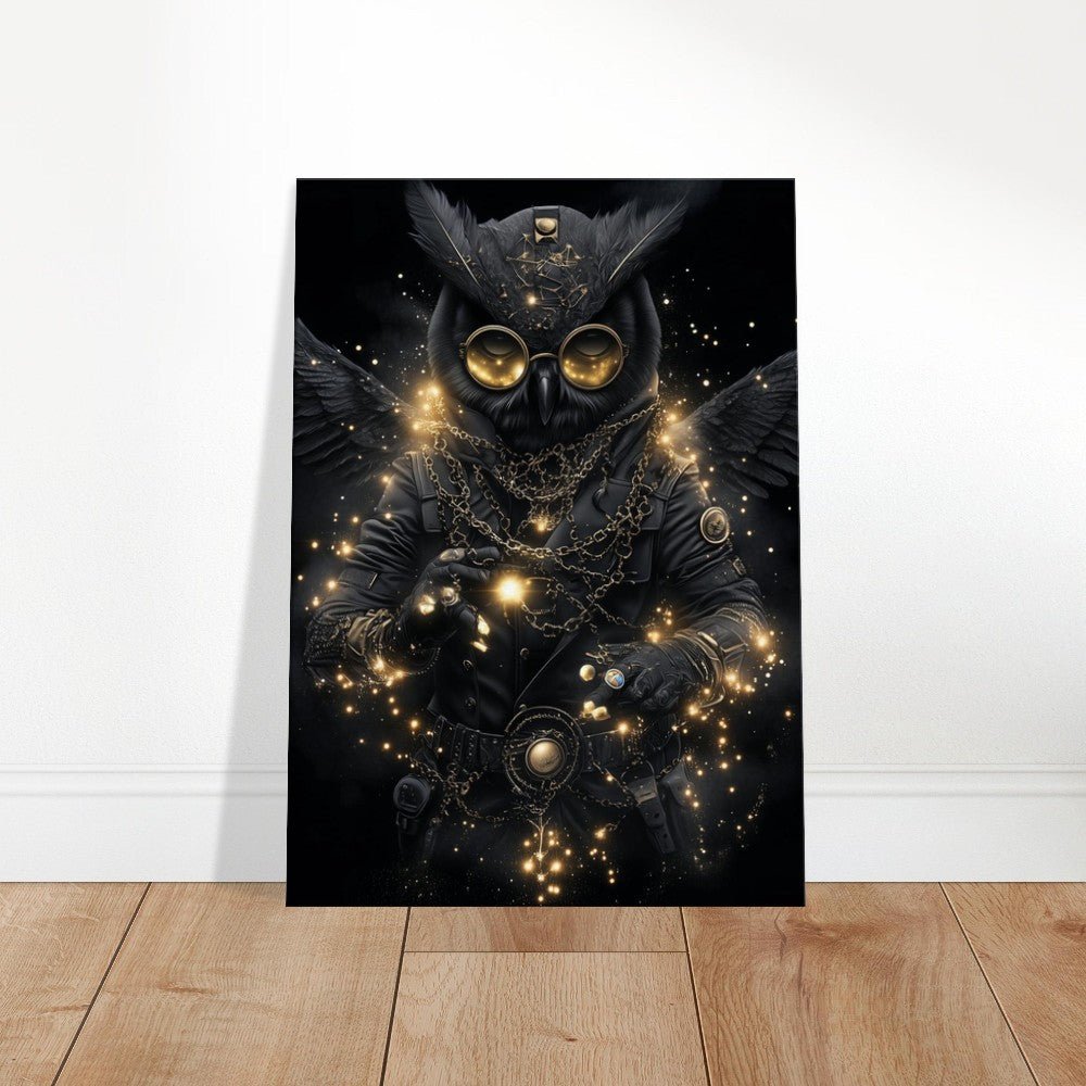 Steampunk Owl Canvas Art - ROMAG Store