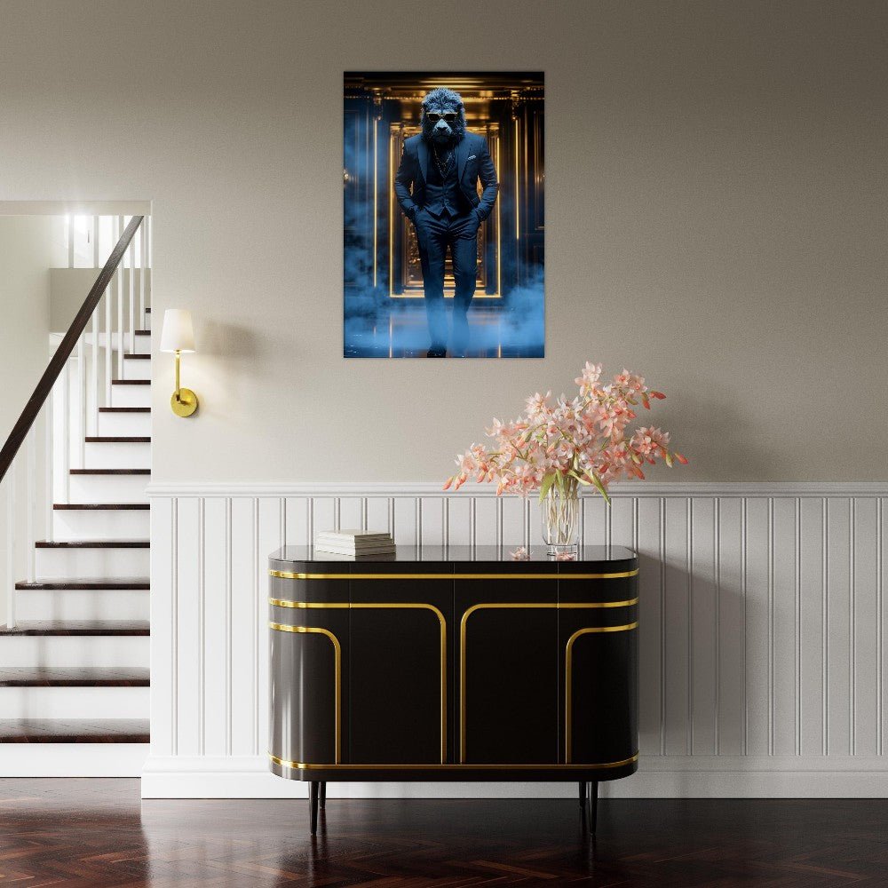 Luxury Lion in Suit Canvas - ROMAG Store