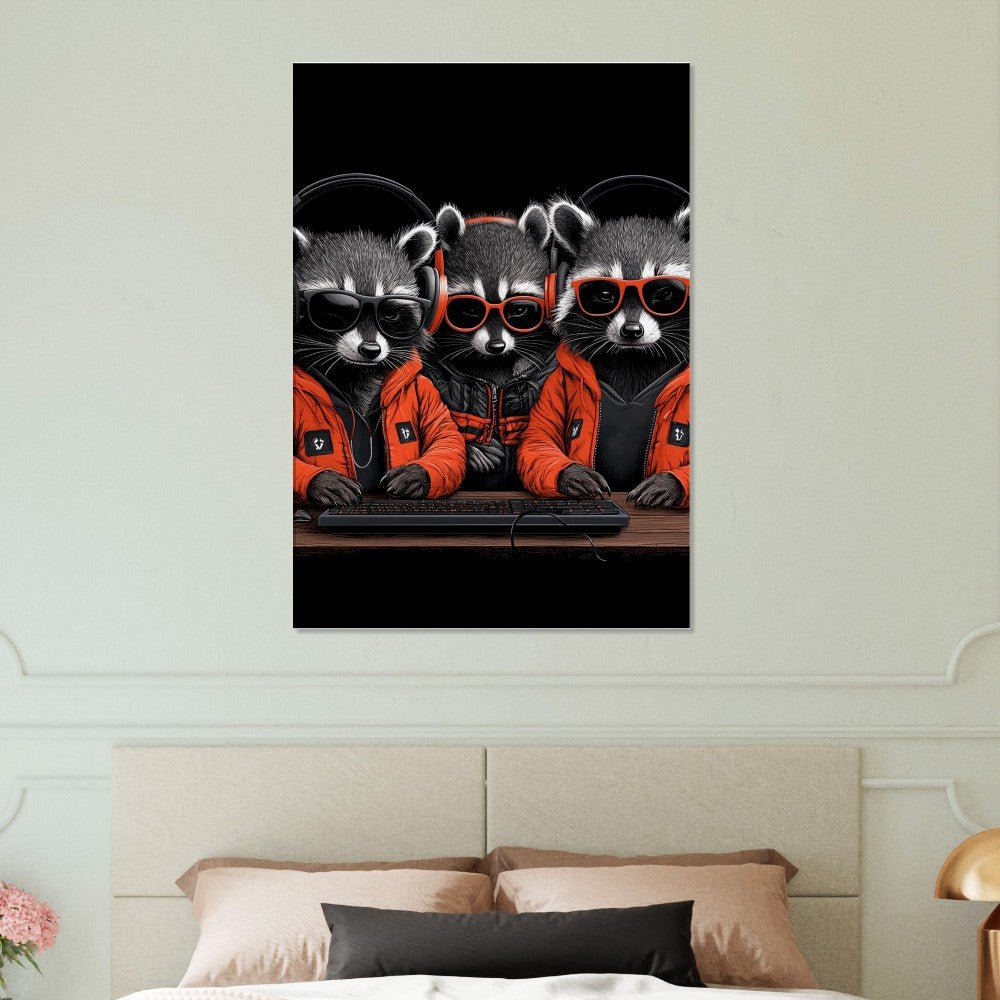 Urban Raccoon Squad Canvas - ROMAG Store