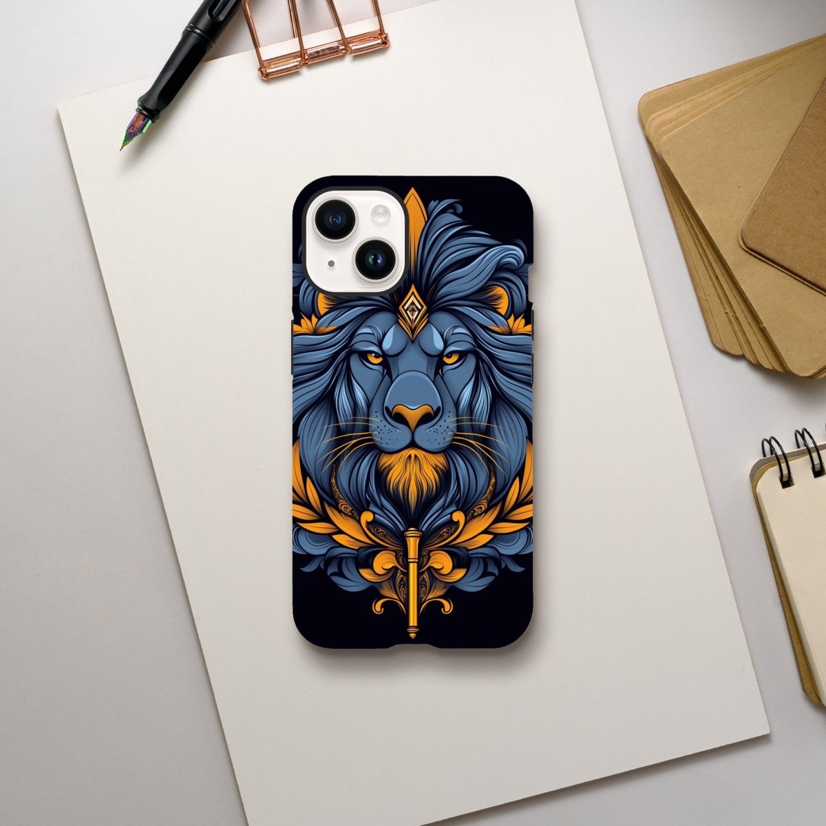Regal Lion of Valor iPhone Tough Case - ROMAG Store