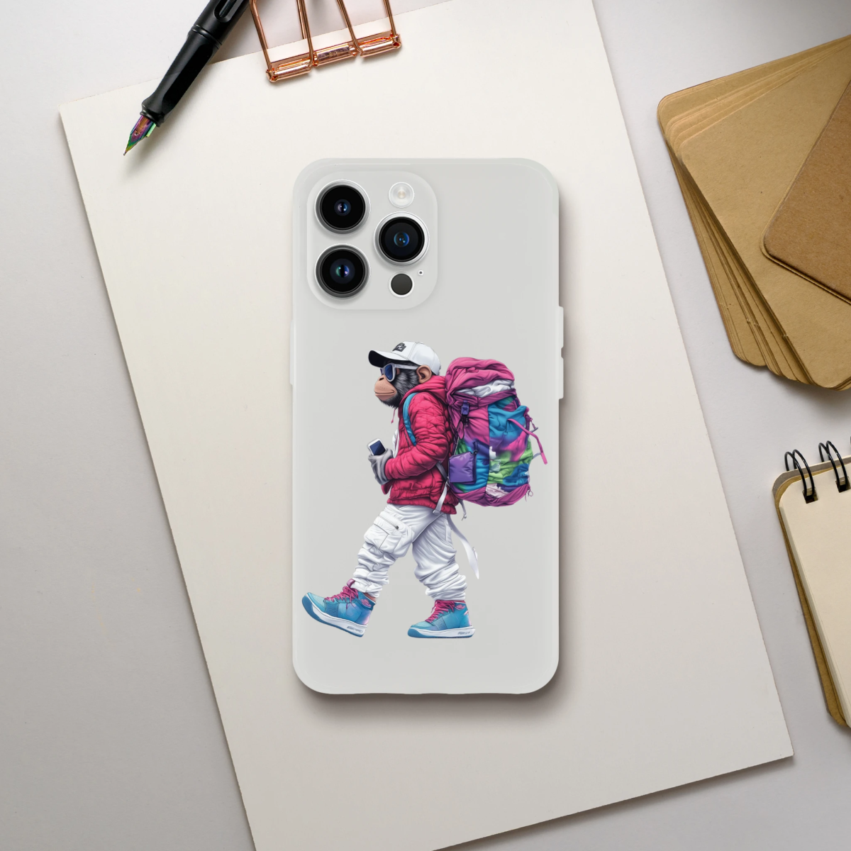 Urban Explorer Monkey iPhone Flexi Case - ROMAG Store