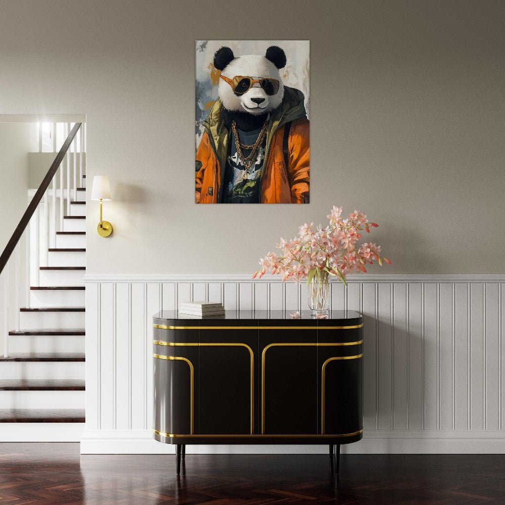 Cool Panda in Streetwear Canvas - ROMAG Store