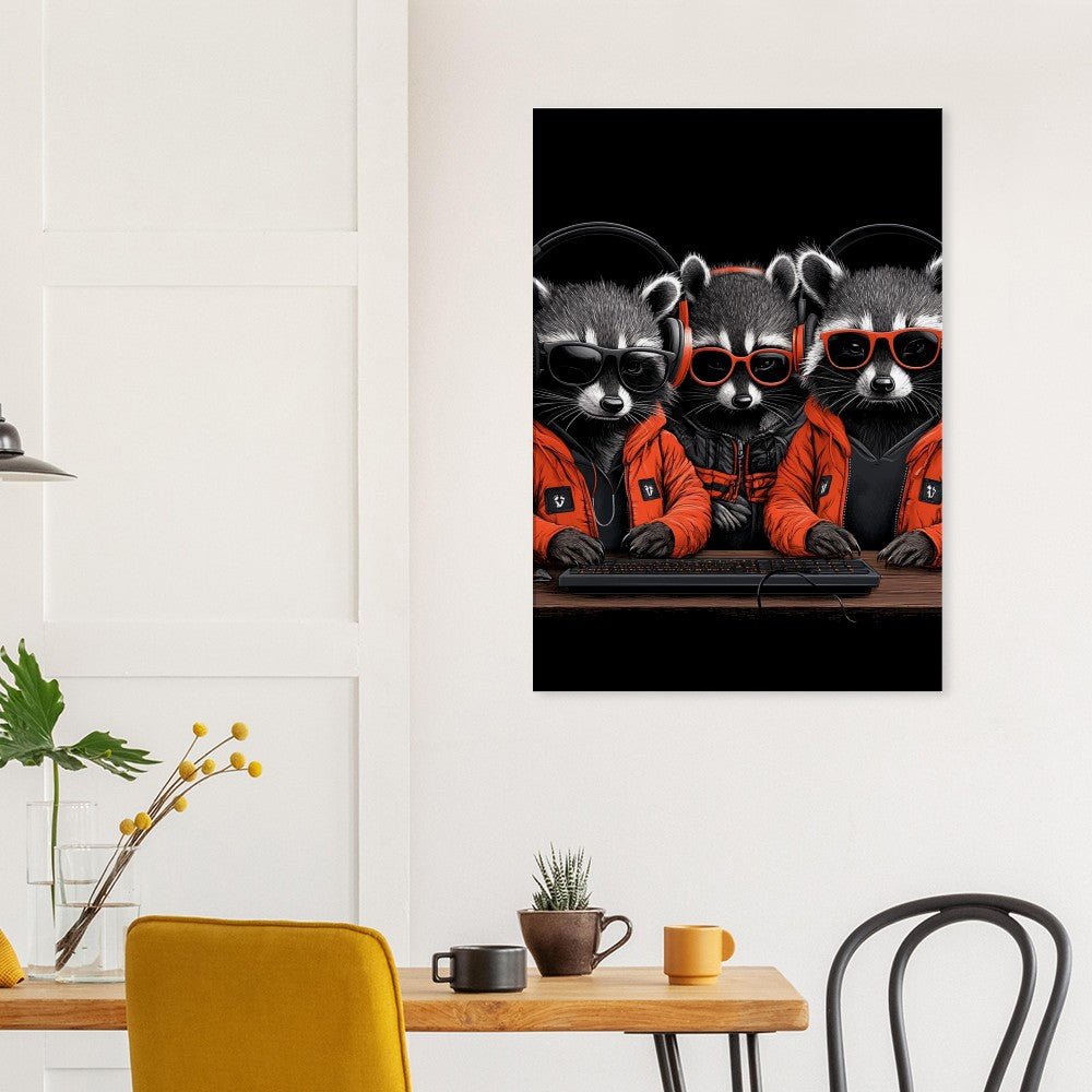 Urban Raccoon Squad Canvas - ROMAG Store