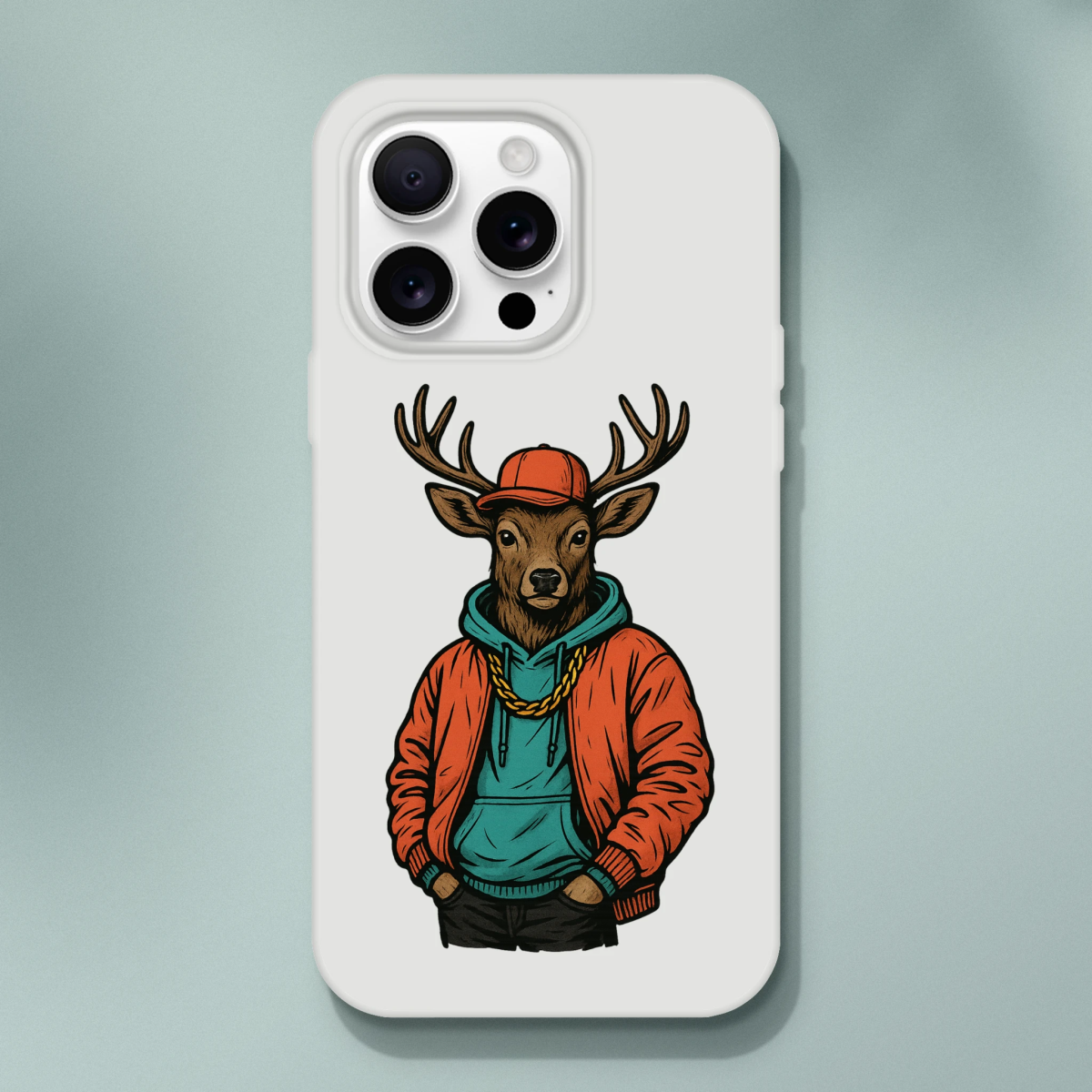 Cool Streetwear Deer iPhone Flexi Case - ROMAG Store