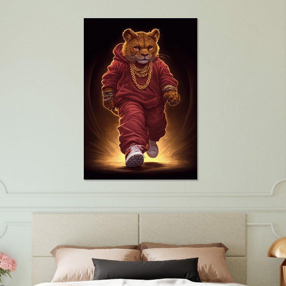 Lion Cub in Hoodie Canvas - ROMAG Store