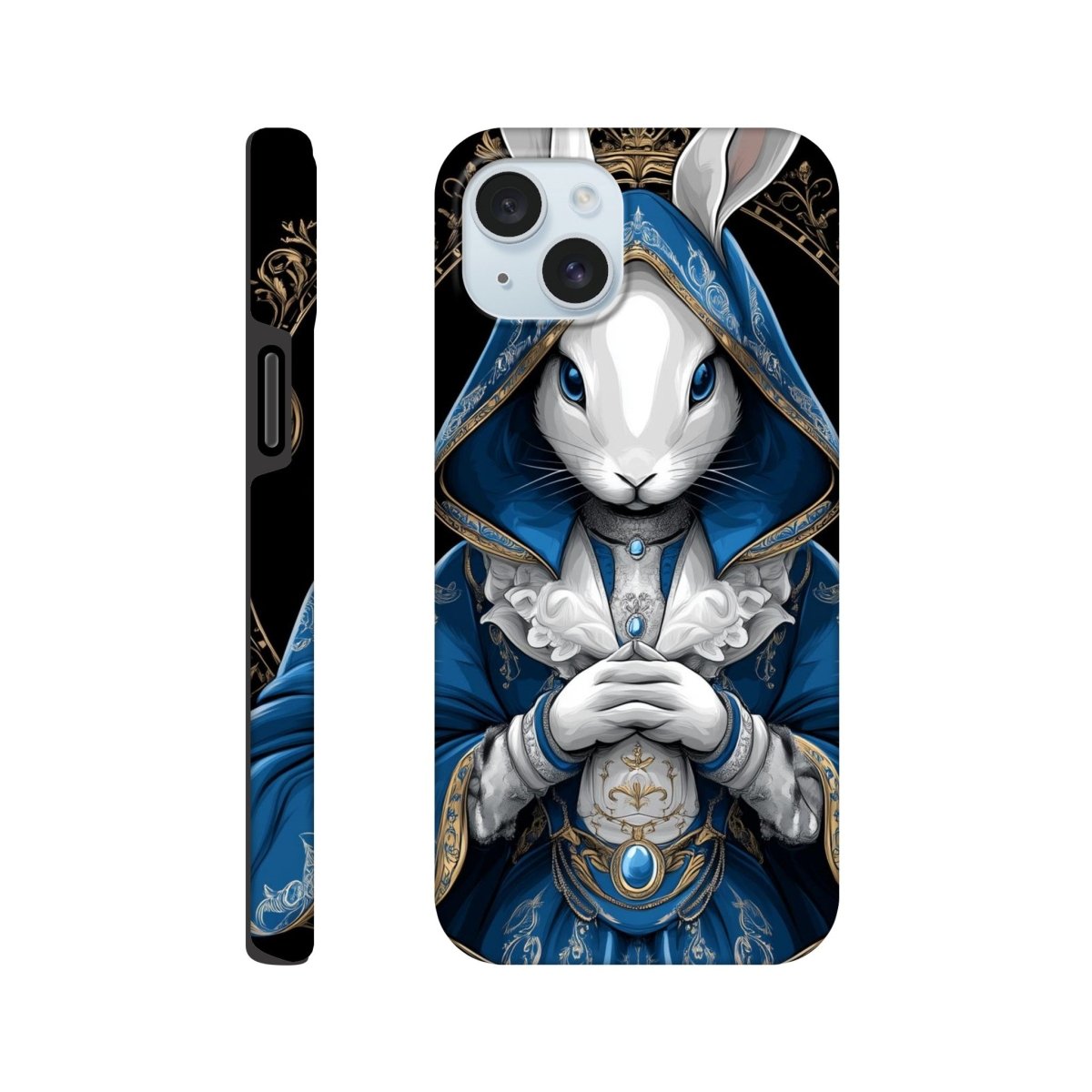 Regal Rabbit Royal Blue iPhone Tough Case - ROMAG Store
