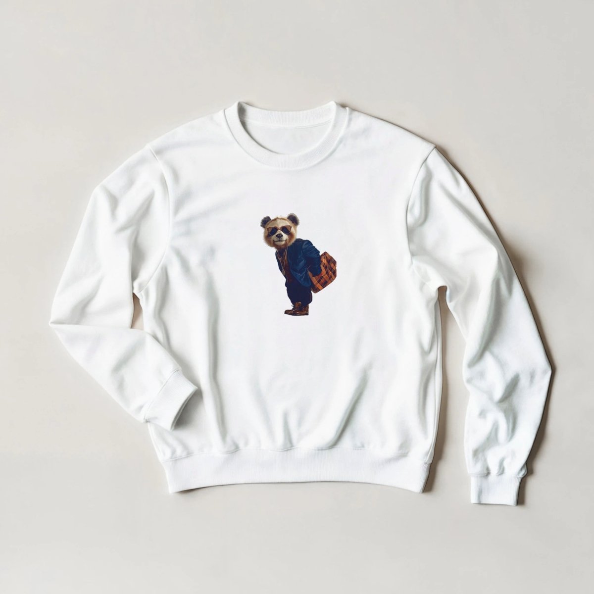 Cool Panda Bear Sweatshirt – Urban Streetwear Graphic in 6 Colors - ROMAG Store