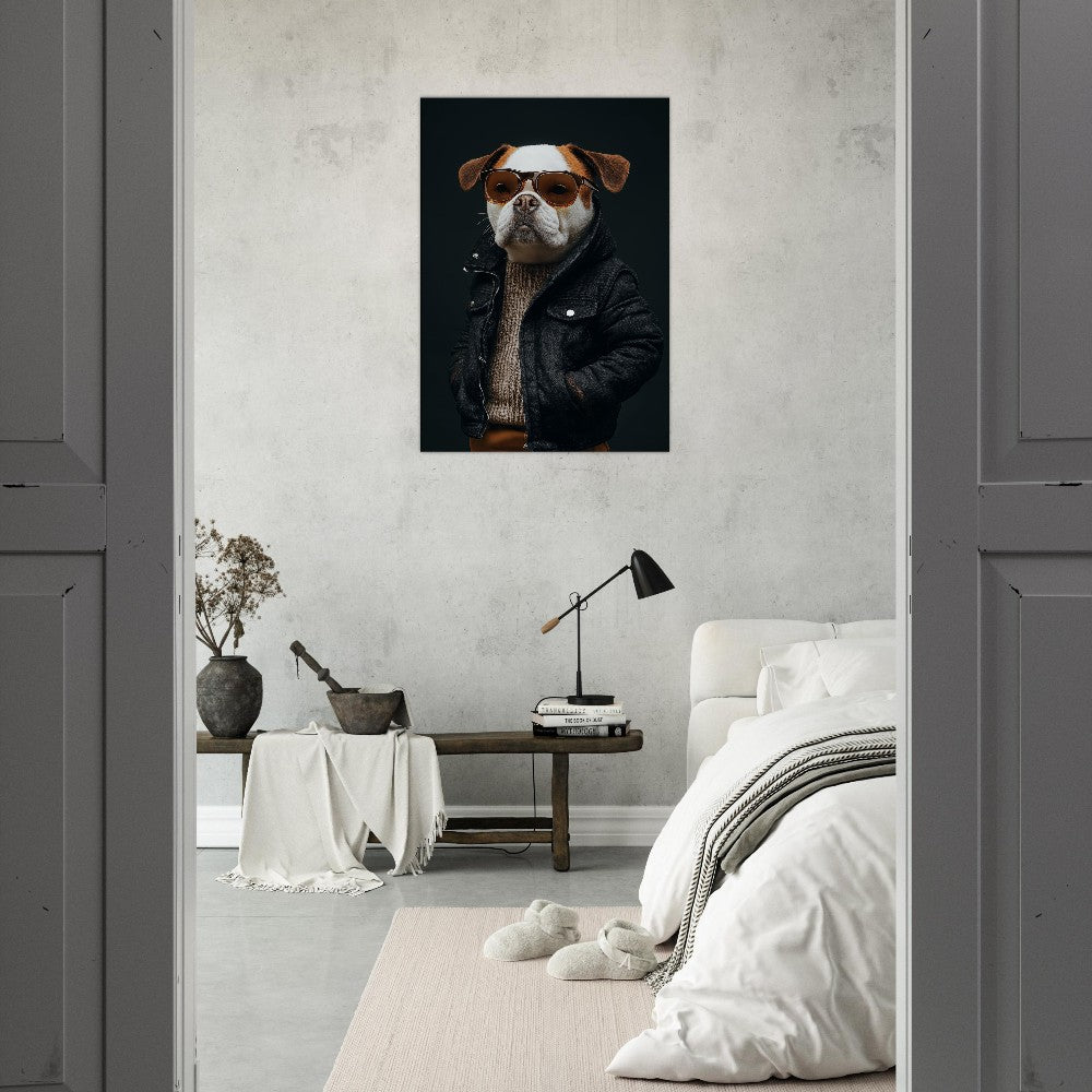 Urban Chic Dog Canvas Art - ROMAG Store