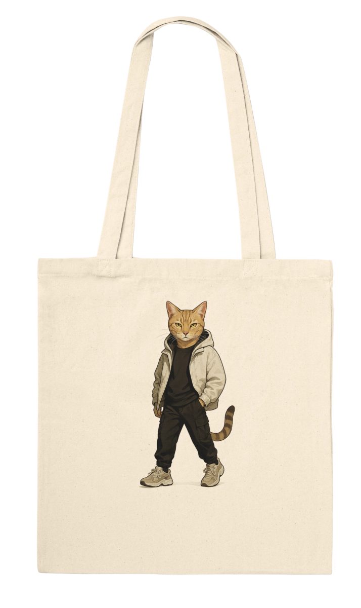 Cool Cat Streetwear Tote Bag - ROMAG Store