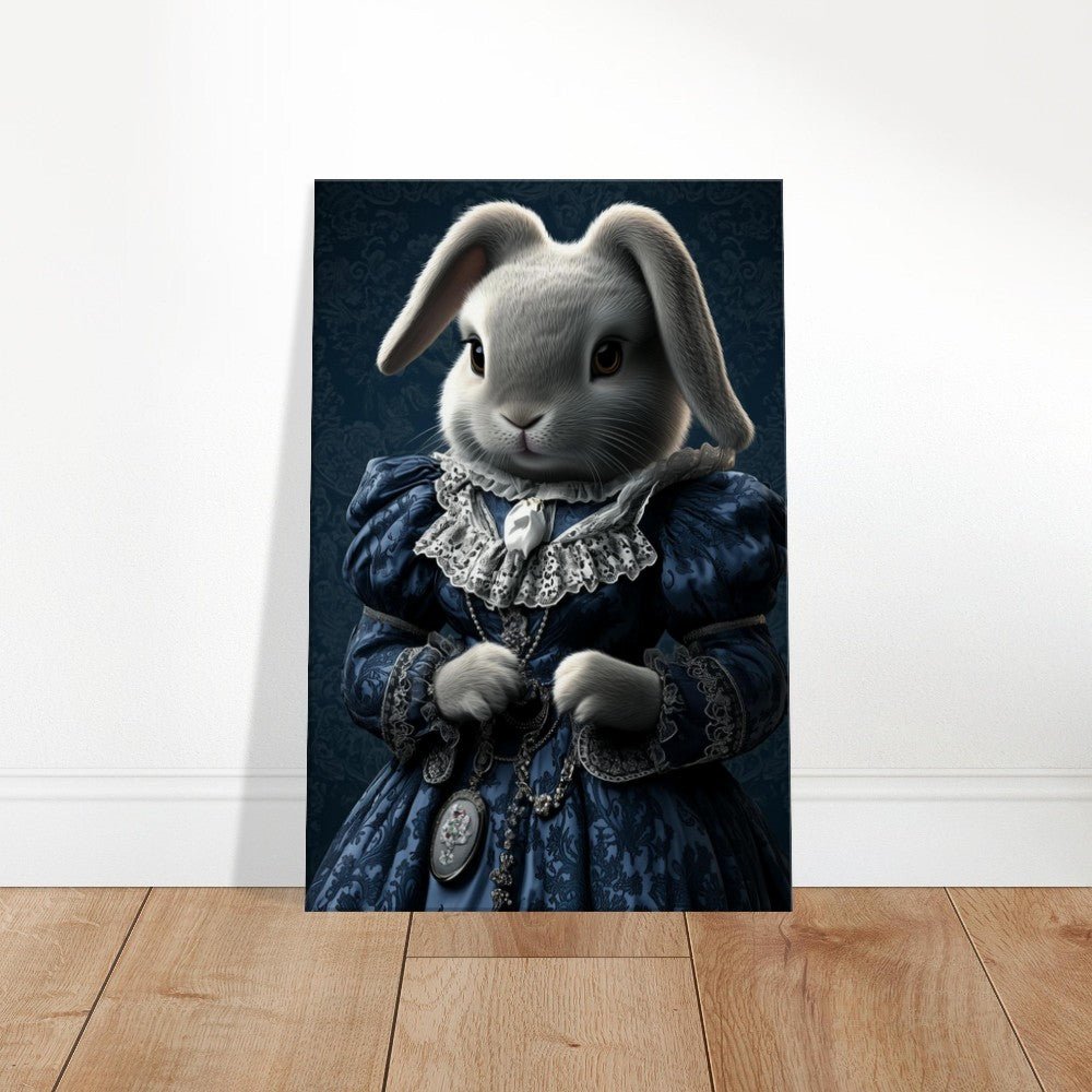 Victorian Regal Rabbit Canvas Art - ROMAG Store