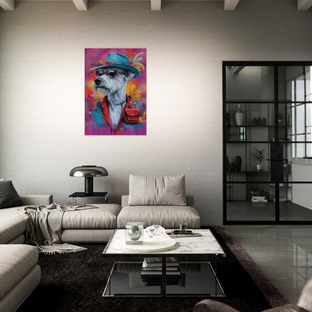 Dog Undercover Canvas Art - ROMAG Store