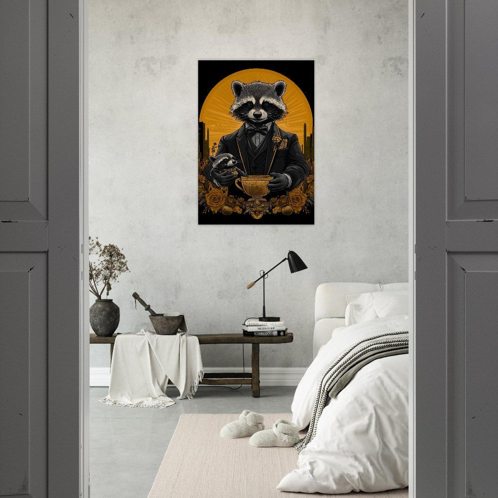 Luxury Raccoon Duo Canvas - ROMAG Store