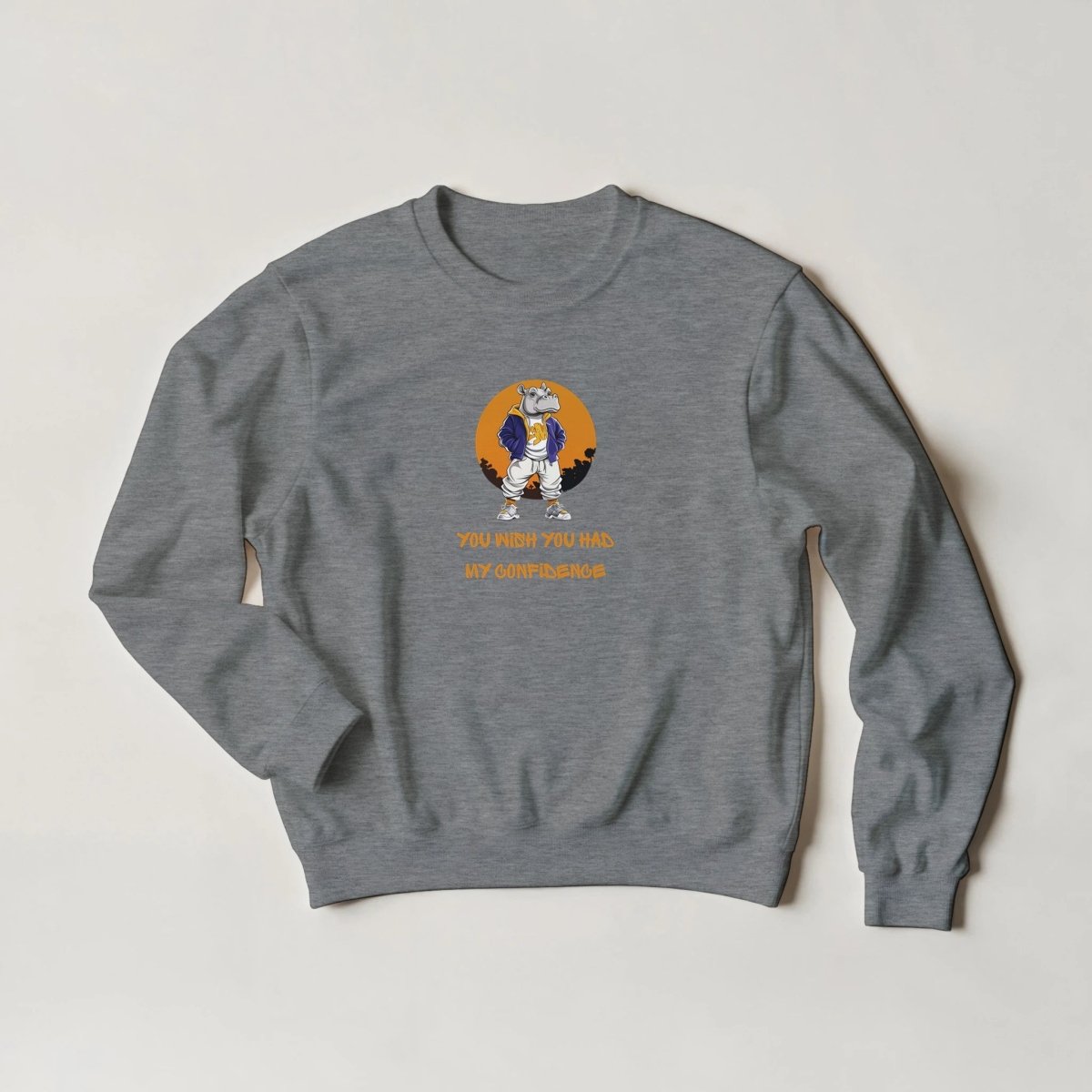 Confident Hippo Sweatshirt - ROMAG Store
