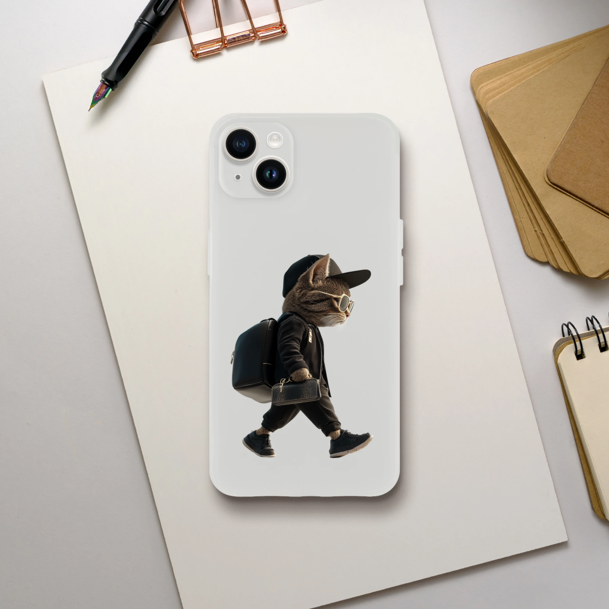 Cool Cat iPhone Flexi Case - ROMAG Store