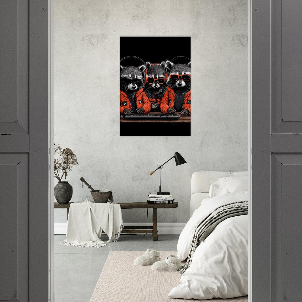 Urban Raccoon Squad Canvas - ROMAG Store