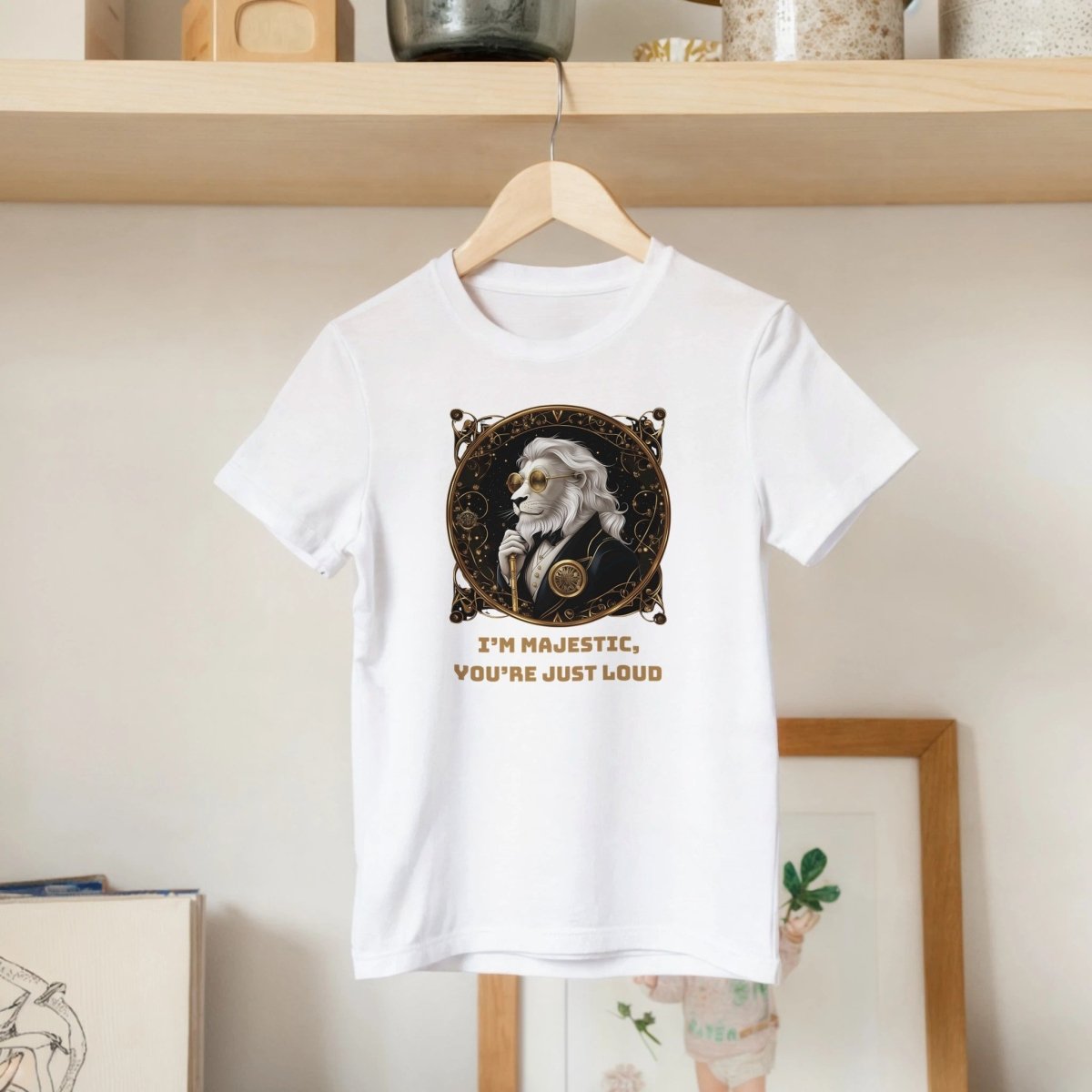Majestic Steampunk Lion Kids T-Shirt - ROMAG Store