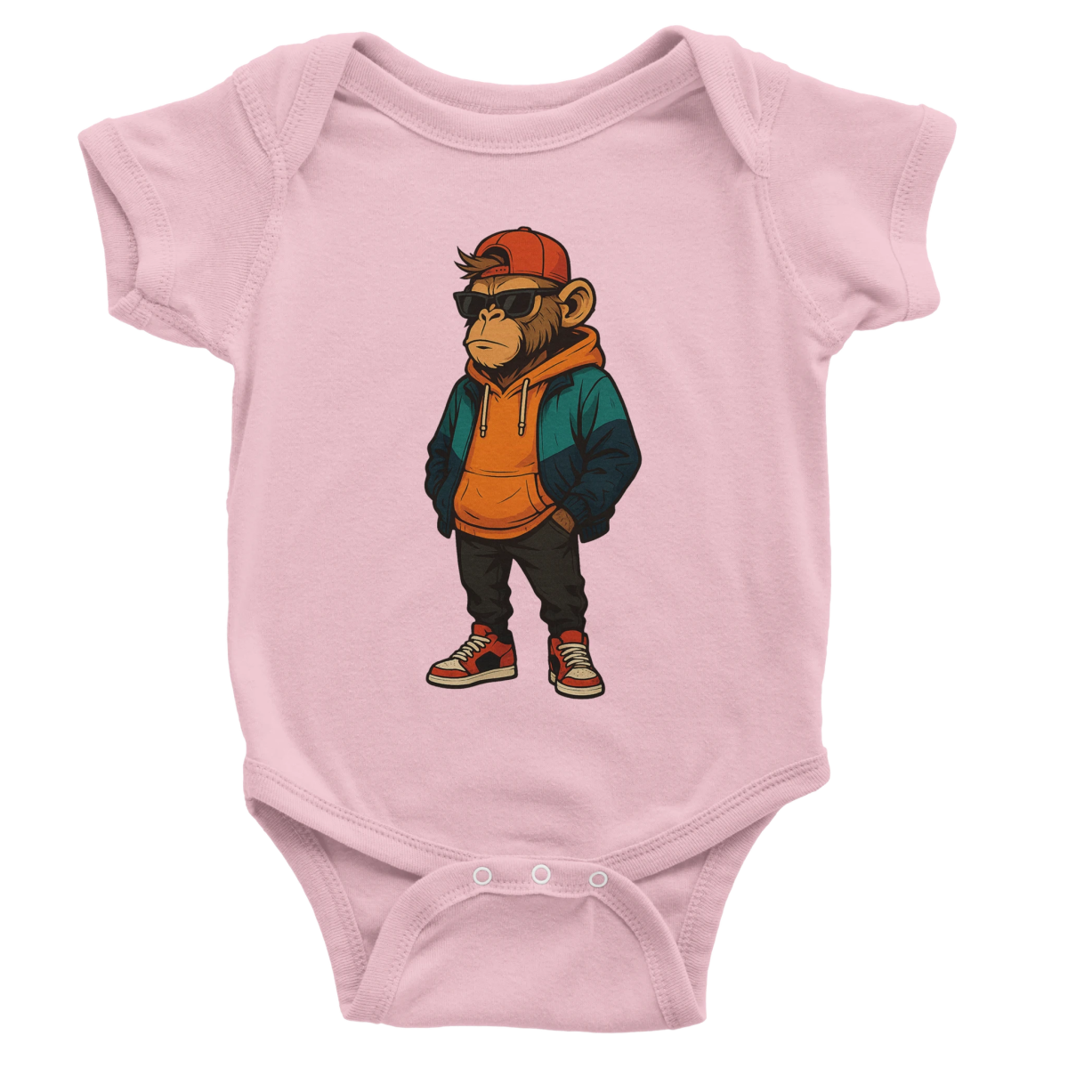 Cool Monkey Streetwear Baby Short Sleeve Bodysuit - ROMAG Store
