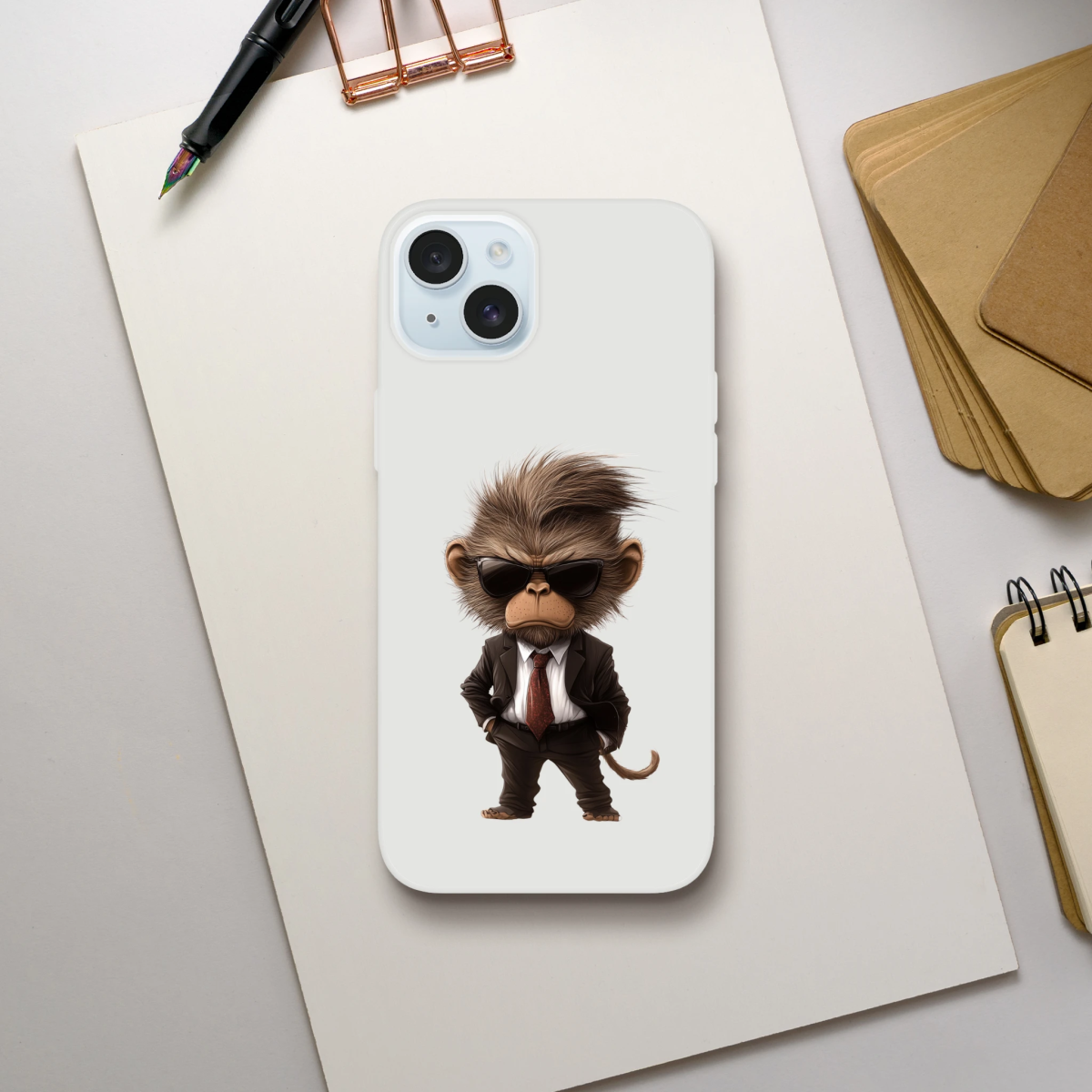Chic Monkey Boss iPhone Flexi Case - ROMAG Store