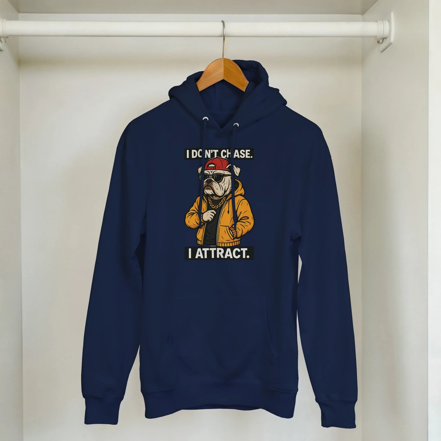 Alpha Bulldog 'I Attract' Streetwear Hoodie - ROMAG Store