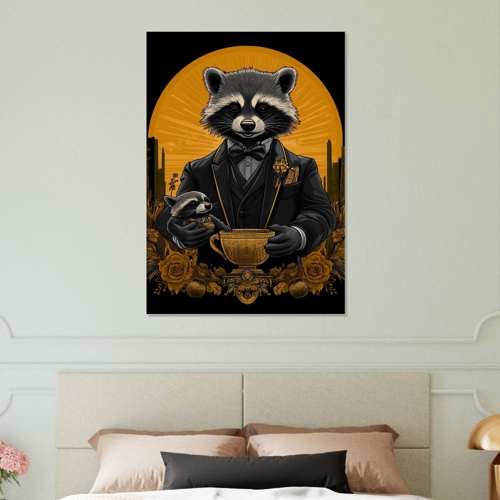 Luxury Raccoon Duo Canvas - ROMAG Store
