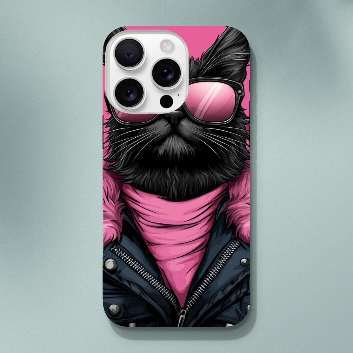 Punk Rock Kitty iPhone Tough Case - ROMAG Store