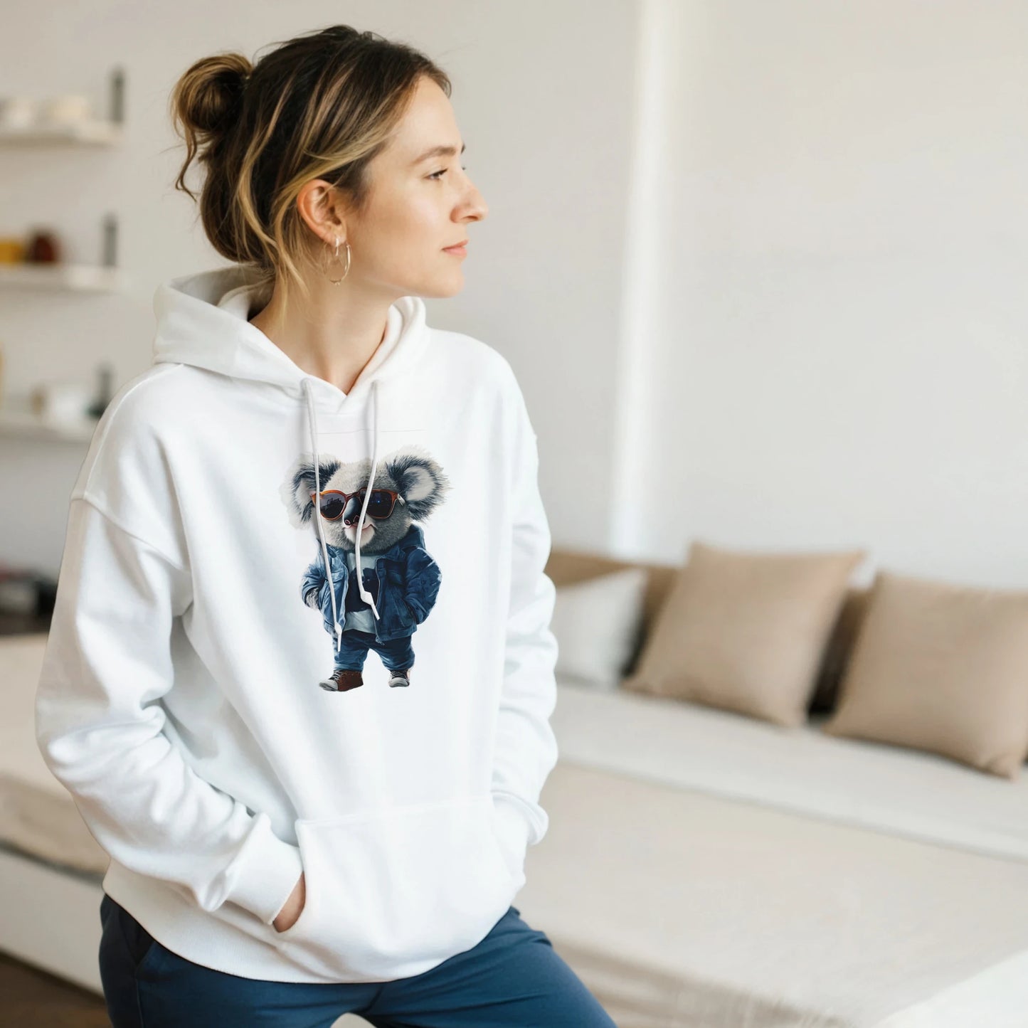 Koala Cool: Urban Streetwear Hoodie - ROMAG Store
