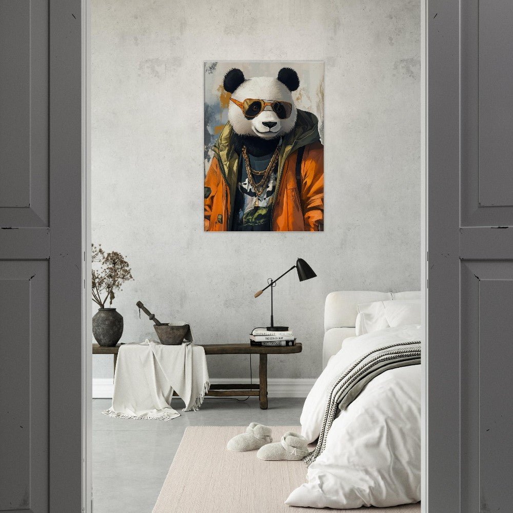 Cool Panda in Streetwear Canvas - ROMAG Store