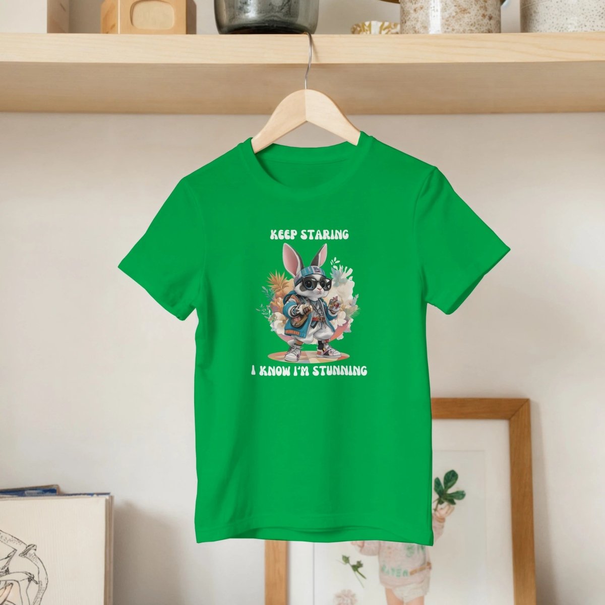 Confident Street Style Bunny Kids T-shirt - ROMAG Store