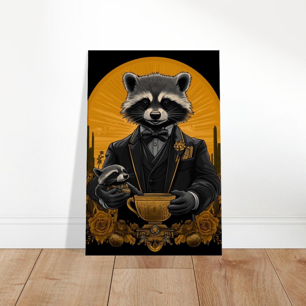 Luxury Raccoon Duo Canvas - ROMAG Store