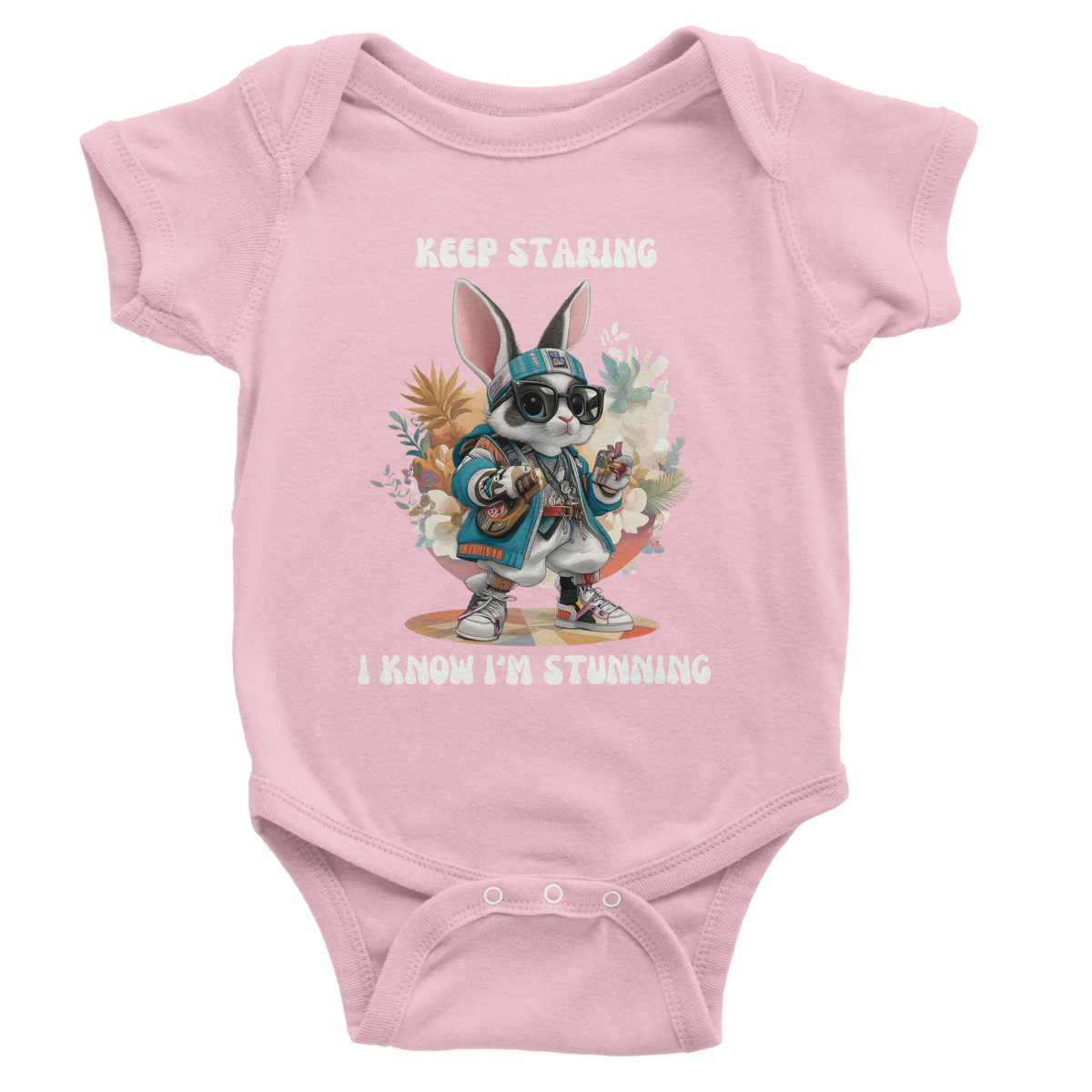 Cool Bunny Urban Baby Short Sleeve Bodysuit - ROMAG Store