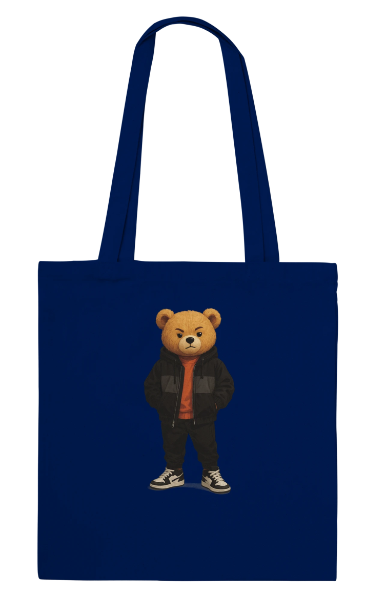 Edgy Street Style Bear Tote Bag - ROMAG Store