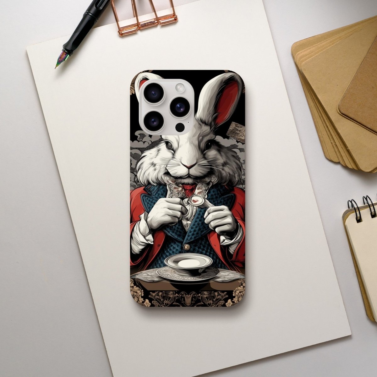 White Rabbit Formal Attire iPhone Tough Case - ROMAG Store