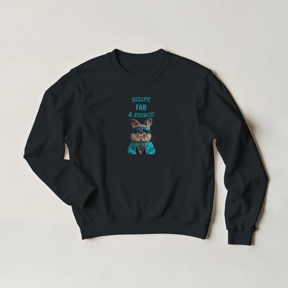 Fluffy, Fab & Fierce Bunny Sweatshirt - ROMAG Store