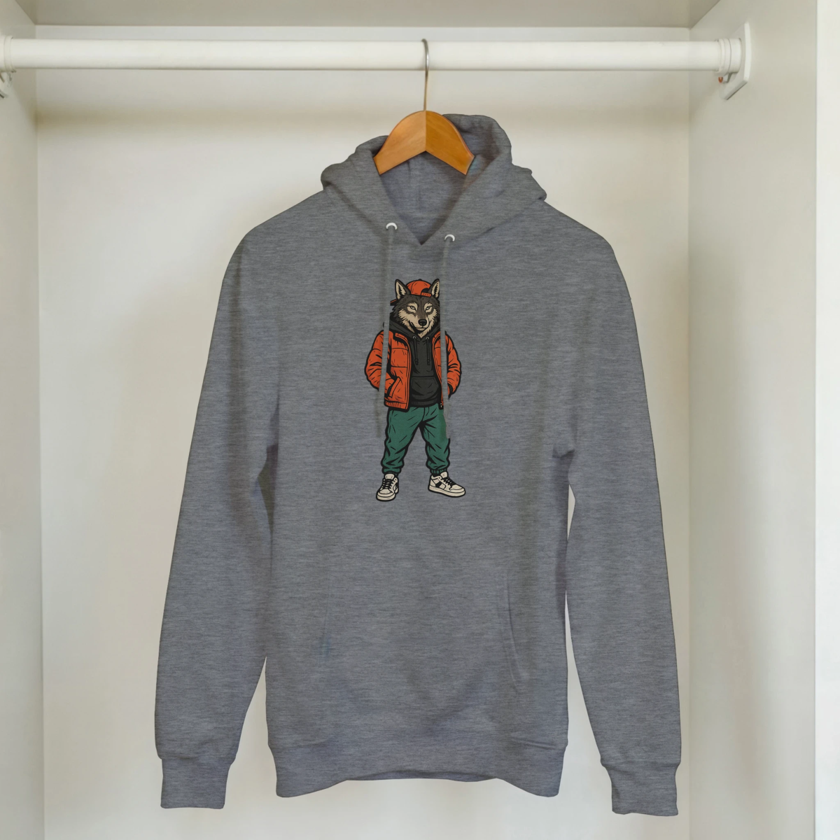 Alpha Wolf Streetwear Hoodie - ROMAG Store