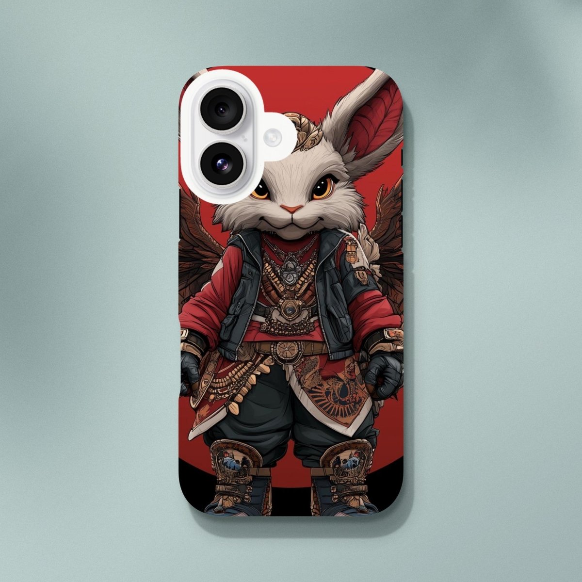 Winged Steampunk Rabbit iPhone Tough Case - ROMAG Store