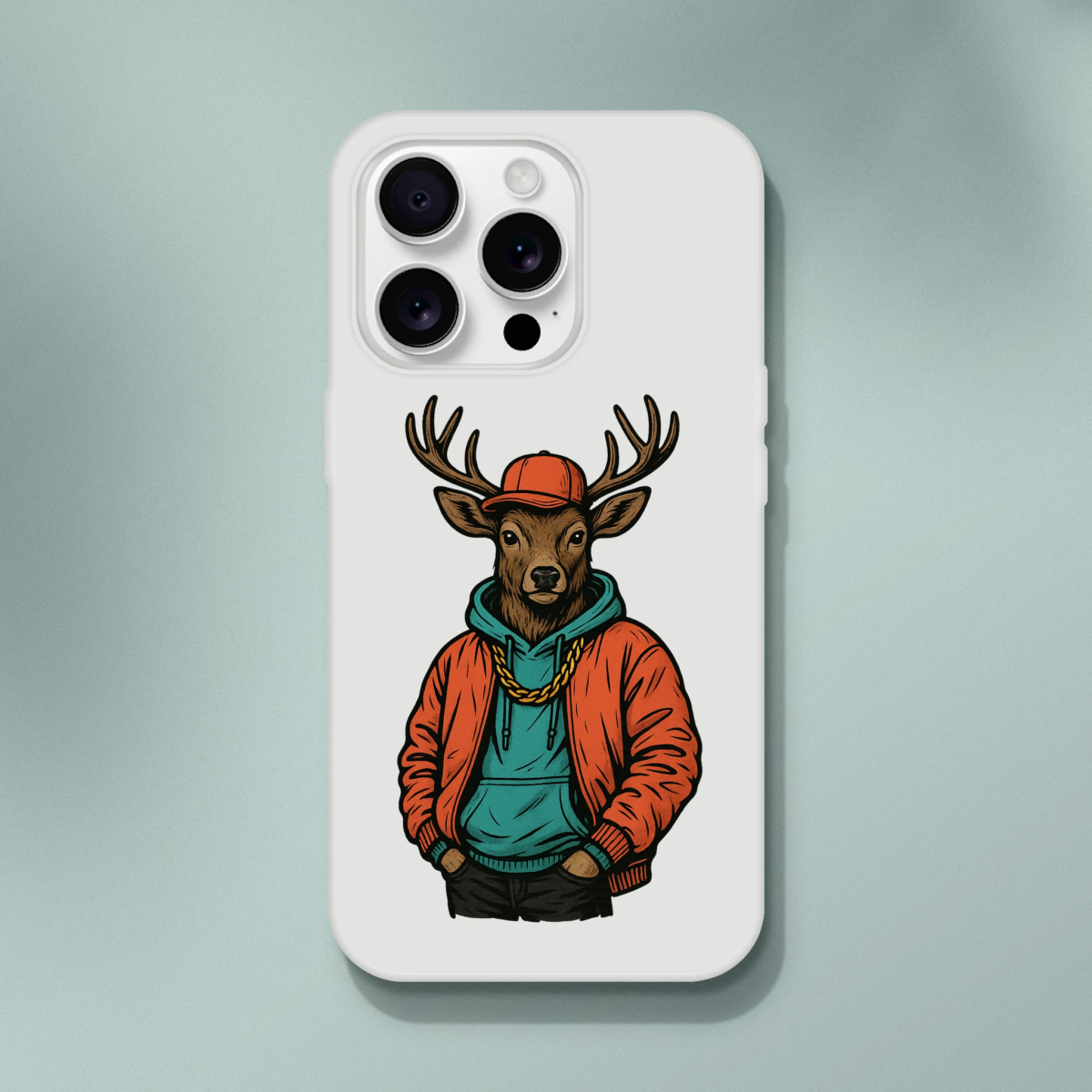 Cool Streetwear Deer iPhone Flexi Case - ROMAG Store