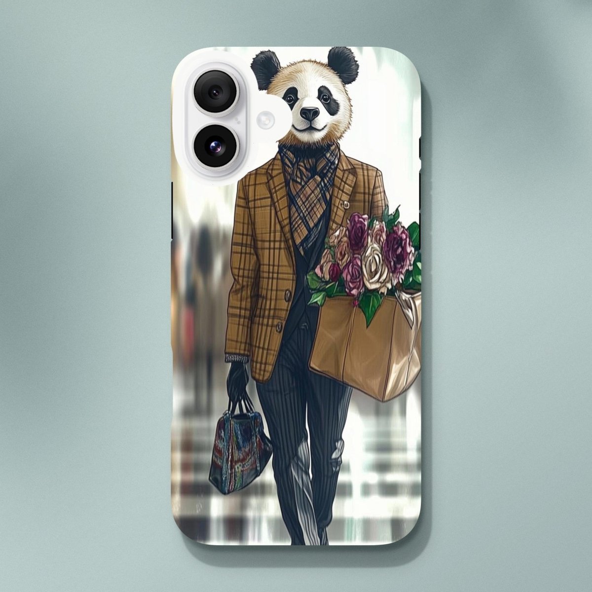 Panda Dapper Lady iPhone Tough Case - ROMAG Store